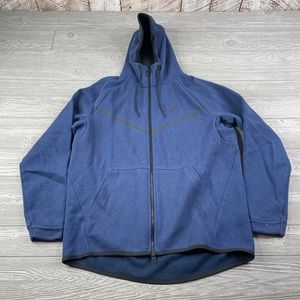 Blue Nike tech hoodie